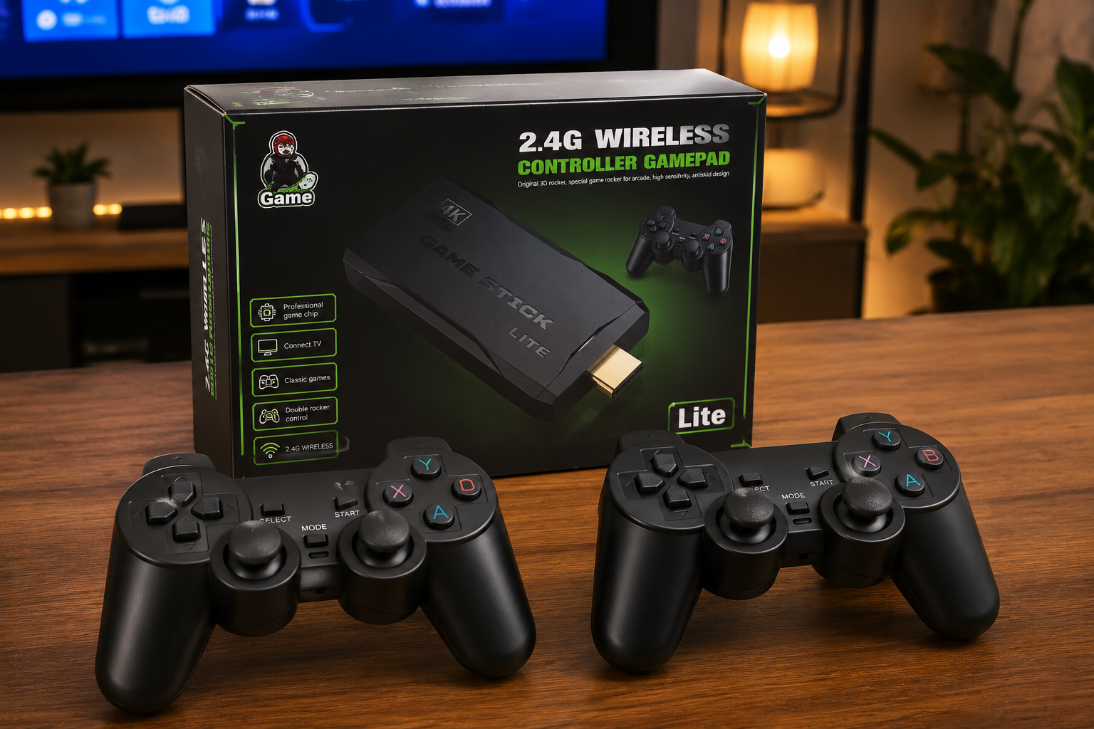 Bezprzewodowa konsola do gier w stylu retro 4K